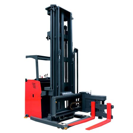 stand-on 3-way pallet stacker