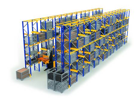 Single pallet racking system