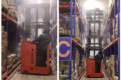 Application of Forkvance turret truck in Cold storage