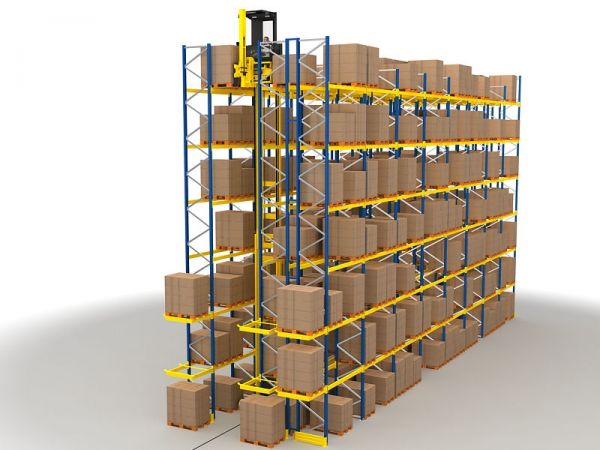 Adjustable pallet racking system
